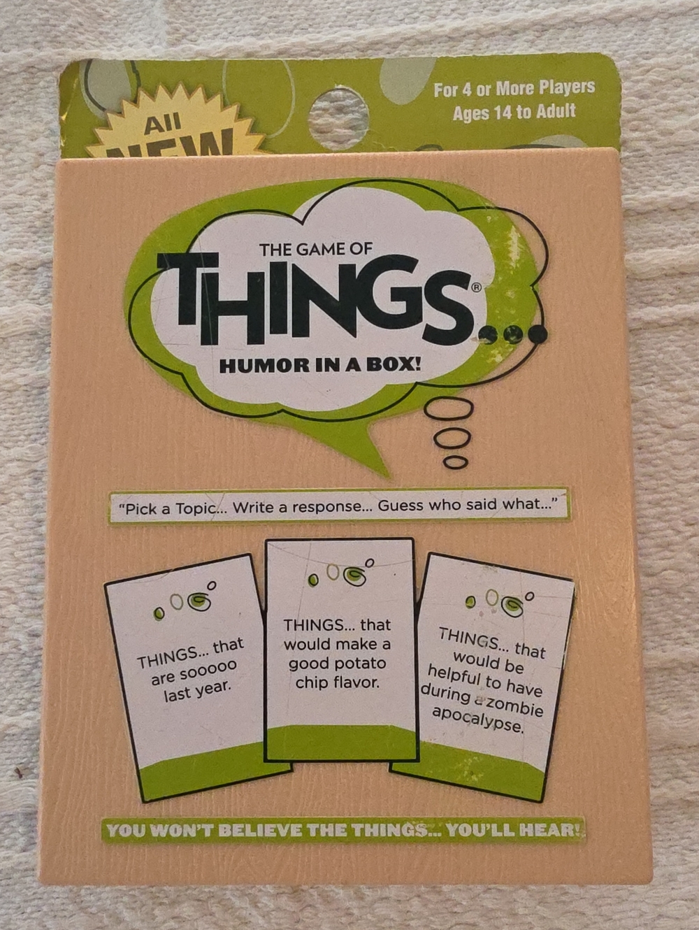 The Game Of Things Humor In A Box